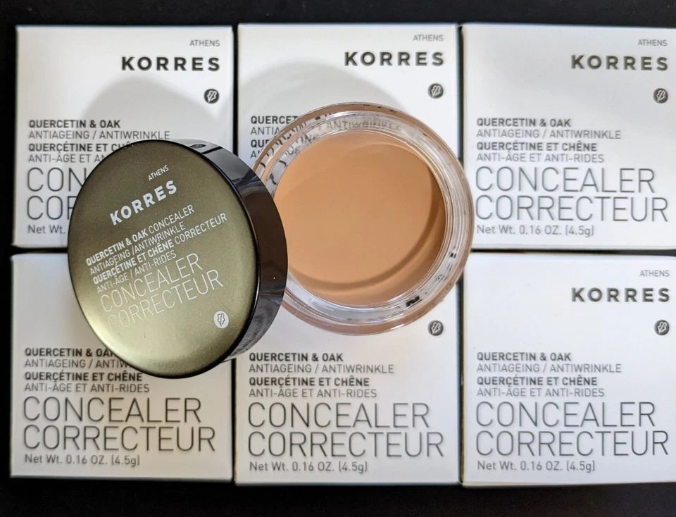 Corrector antiedad Korres quercetina y roble, 04 bronceado, 0,16 OZ - Lote de 50 Foto 1 de 3