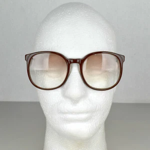 VTG 1980s Sanford Hutton Color in Optics Sunglasses Frames Maroon Brown Plastic - Picture 1 of 12