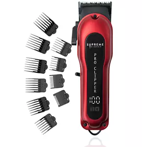 Supreme Trimmer Pro Clipper mit Fade Klinge, professionelles Set | STC5030 rot - Bild 1 von 9