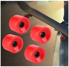 Longboard Skateboard Wheels X4 Red 70Mm Pu Material High Resilient New  Cp