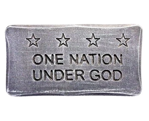 Patriotic plaque mold for plaster concrete cement casting 11" x 6" x 3/4" thick - Picture 1 of 5