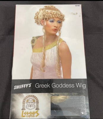 Peluca de diosa griega rubia Foto 1 de 4