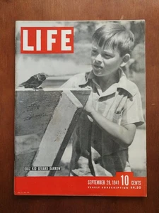 Life Magazine September 29 1941 Quiz Kid Gerard Darrow Joe DiMaggio Yankees - Picture 1 of 2