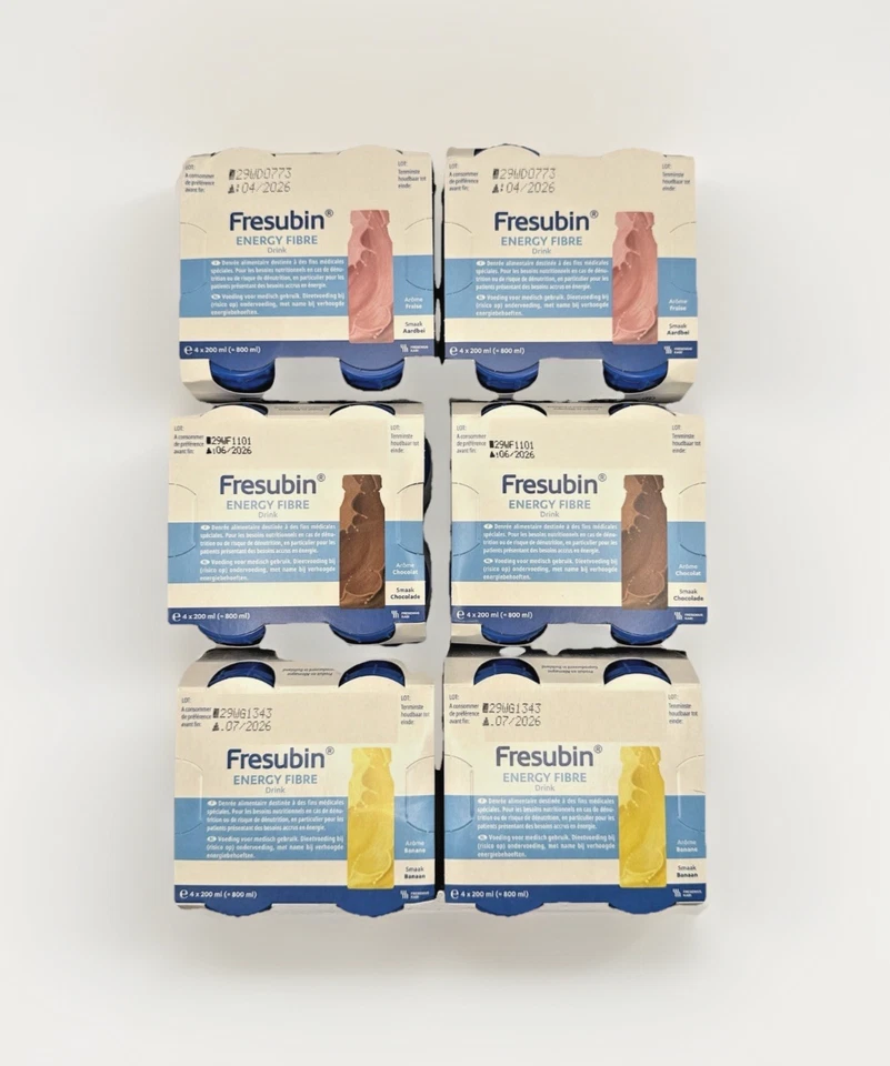 Fresubin Energy Drink Fibre Mischkarton 24x200ml, 3-Sorten, Sonderangebot