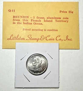 Moneda Reunión 1948 1 franco aluminio alta calidad UNC - Imagen 1 de 4