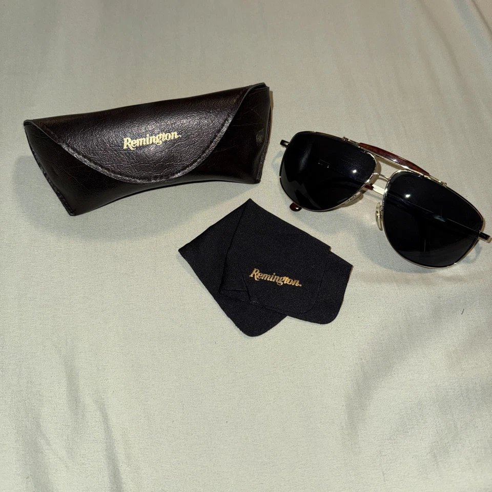 Gafas de sol Remington vintage RM312GS de metal dorado aviador marcos para hombre con estuche Foto 1 de 4