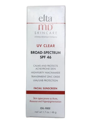 ELTAMD Elta MD UV Clear Broad-spectrum Facial Sunscreen SPF 46 1.7 oz EXP 03/27 NEW