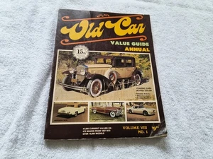 Old Car Value Guide Annual Volume VIII Number 1 Classic Automobiles Collectibles - Picture 1 of 11