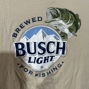 Brew City Busch Light Fishing T Shirt L - Picture 1 of 6