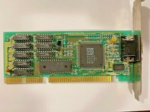 RARE VINTAGE JAX8223A/V1 ACUMOS AVGA1 256K 16 BIT ISA VGA CARD MXB117 - Photo 1/3