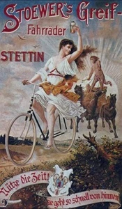 BICYCLE VINTAGE AD POSTER Stettin RARE HOT NEW - Picture 1 of 1