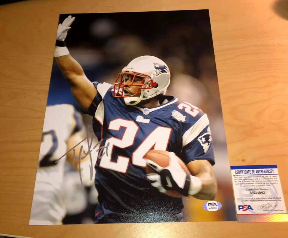Ty Law New England Patriots Signed Autographed 11x14 Photo PSA A - Image 1 of 1