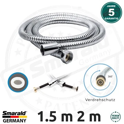 Duschschlauch Brauseschlauch Bidet Panzer Schlauch 1.5 m 2 m Edelstahl 1/2" IG  - Bild 1 von 4