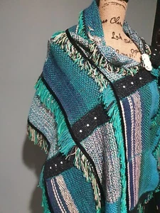 Handwoven Shawl (Handcrafted Textile Art) LEGENDARY LADIES series NEW - Picture 1 of 12