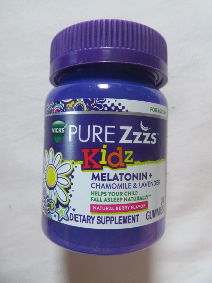 (1) Vicks Pure Zzzs Kidz Melatonina + Manzanilla y Lavanda 30 Gomitas Dormir Foto 1 de 1
