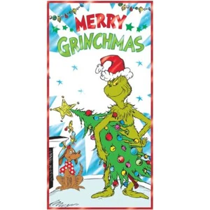 Traditional Grinch Door Decoration Plastic 33 1/2" x 65" Christmas Decoration - Picture 1 of 1