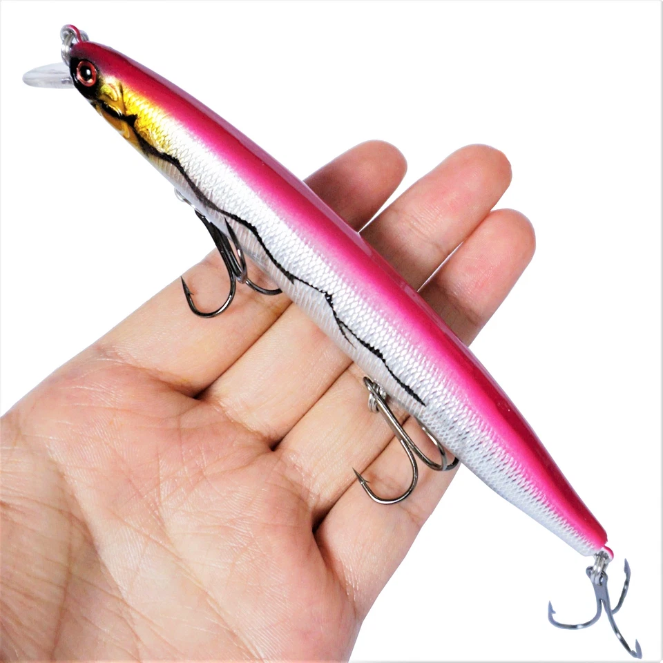 1PCS Saltwater Fishing Lures Long 20.5g Jerkbait Crankbait Minnow Trolling Bait - Image 1 of 1