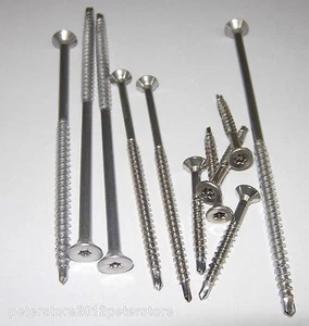 Viti per truciolato viti per legno TX acciaio inox A2 con punta di foratura 3,5 mm 4-5 mm6 mm - Foto 1 di 1