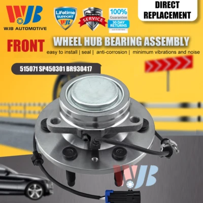 2x Front Wheel Bearing Hub Assembly Fit for Chevy Silverado 1500/GMC Sierra 1500 - Imagem 1 de 4