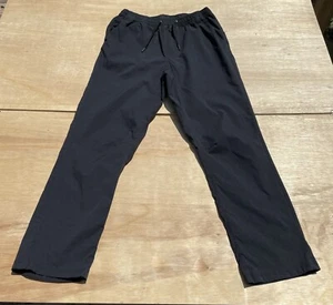 MOUNTAIN Hard Wear Flared Sweat Athletic Pants Drawstring Men Black Size L - Picture 1 of 6