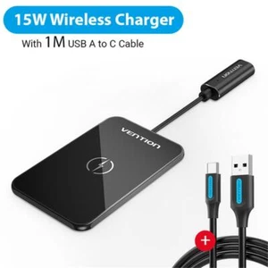 15W Wireless Charger Fast Charging QI Pad For Apple iPhone 13 12 11 Max Pro XS - Afbeelding 1 van 13