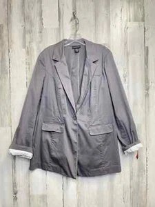 Womens Lane BRYANT Size 16 Gray Blazer Jacket - Picture 1 of 3