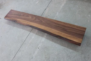 Alféizar de ventana nogal madera maciza con borde de árbol alféizar de ventana tablero NUEVO - Imagen 1 de 12