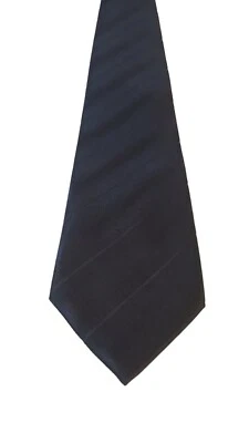 Corbata a rayas HARVE BENARD de Bernard Holtzman 100 % seda negra azul Foto 1 de 4