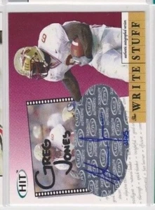 2004 SAGE HIT Greg Jones Write Stuff Autograph #3/25 Jaguars Florida State - Bild 1 von 1