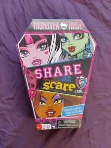Monster High 2011 SHARE OR SCARE game by Cardinal 3-6 players - Picture 1 of 6