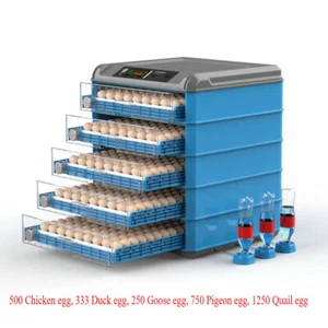 Automatic Hatching Incubator Egg Turning Chicken Quail Hatcher Pigeon 500 Eggs - Picture 1 of 16