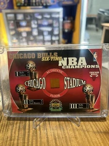 Micheal Jordan Chicago Stadium Game Used Floor Card - Picture 1 of 2