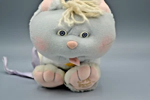 Toppa Cavolo Bambini Animali Peluche Gatto Vintage 1986 Guinzaglio Peluche - Foto 1 di 6