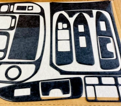 TOYOTA LAND CRUISER FIT 98 99 00 01 02 CONJUNTO INTERIOR KIT DE ACABAMENTO PAINEL MADEIRA TITÂNIO - Imagem 1 de 4