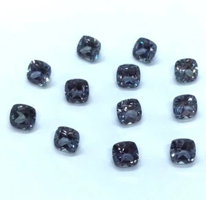 Nano Crystal Synthetic Alexandrite Cushion AAA Faceted Size 6mm to12mm Gemstone - Picture 1 of 24