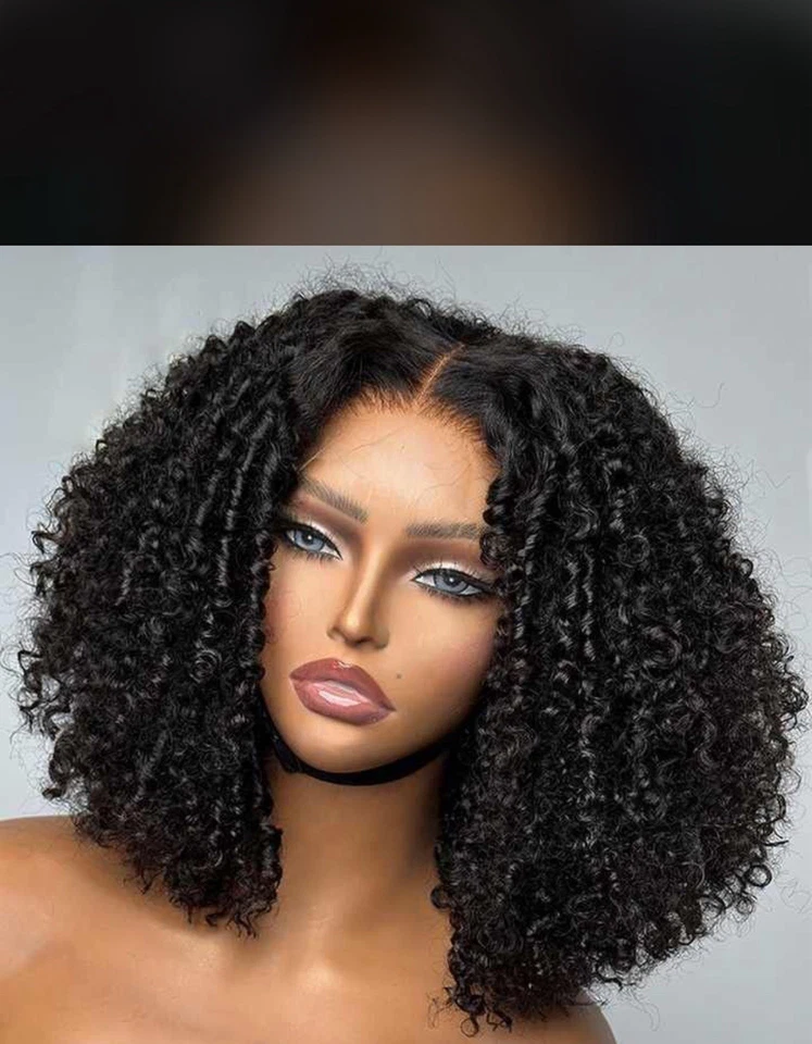 Cabello humano 100 % vietnamita, rizos SDD Pixie con flequillo. 200% densidad. Foto 1 de 4