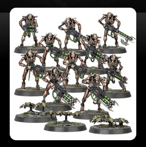 NEU 40K Necrons Warriors x10 & Scarab Swarm x3 - Necron Warrior Squad - Bild 1 von 5