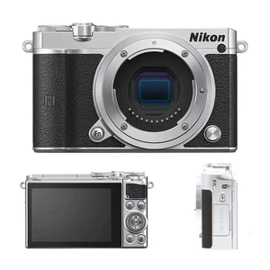 Nikon 1 J5 Mirrorless Digital Camera 20.8 MP Silver Black Body Only - Picture 1 of 10