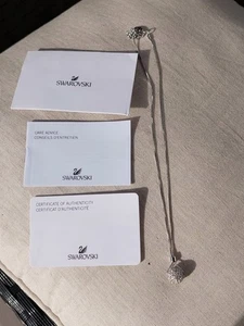 Swarovski Halskette mit Anhänger Kugel Kristall silberfarben - Bild 1 von 8