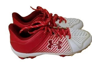 UNDER ARMOUR LEADOFF BASEBALLSCHUHE HERREN GRÖSSE 9,5 NIEDRIG GESCHNITTEN ROT/WEISS GEBRAUCHT - Bild 1 von 8