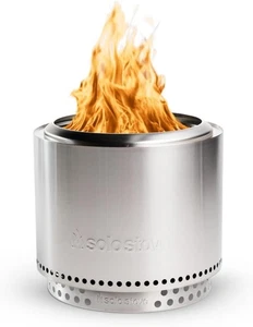 Falò Stufa Solo con Supporto | Pozzo Fuoco 19,5" Senza Fumo, Padella Cenere Estraibile - Foto 1 di 8
