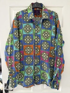Hawes & Curtis Men’s Multicoloured Floral Baroque Print Shirt XXXL 3XL Slim Fit - Picture 1 of 7