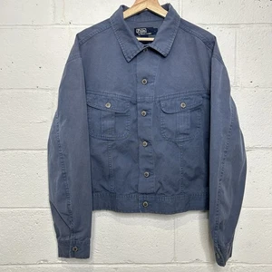 Chaqueta de Camionero Vintage Polo Ralph Lauren Algodón Tipo 101-J "Azul" Para Hombre Grande - Imagen 1 de 7