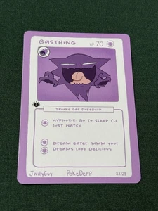 Gasthing (Haunter) 23/25 - 1. Edition Pokederp First Print Fan Art - Pokemon - Bild 1 von 2