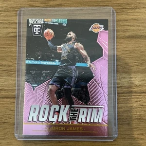 2024-25 Panini TOTALLY CERTIFIED ROCK THE RIM Pink /199 Lebron James - Picture 1 of 4