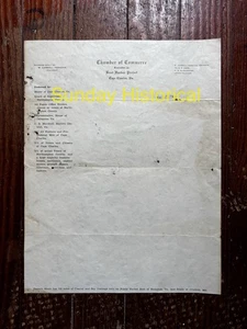 Comitato progetto porto barca Capo Carlo anni '30 carta intestata membri con nome ESVA - Foto 1 di 2