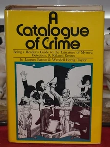 A CATALOGUE OF CRIME by Jacques Barzun & Wendell Hertig Taylor 1971 1st Ed - Picture 1 of 9