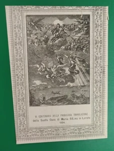1894 Loreto Traslazione della S. Casa RARISSIMA INCISIONE VI CENTENARIO - Foto 1 di 1
