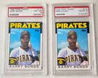 1986 Topps Traded #11T Barry Bonds Rookie Card Psa 8 Nm-Mt Lot Of 2 Pirates
