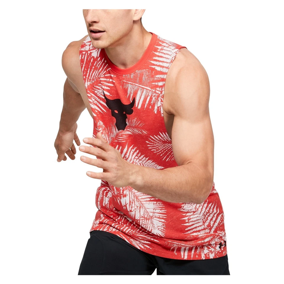 Мужская тренировочная футболка Under Armour Project Rock Aloha камуфляжный танк 1351590-608 - Изображение 1 из 4